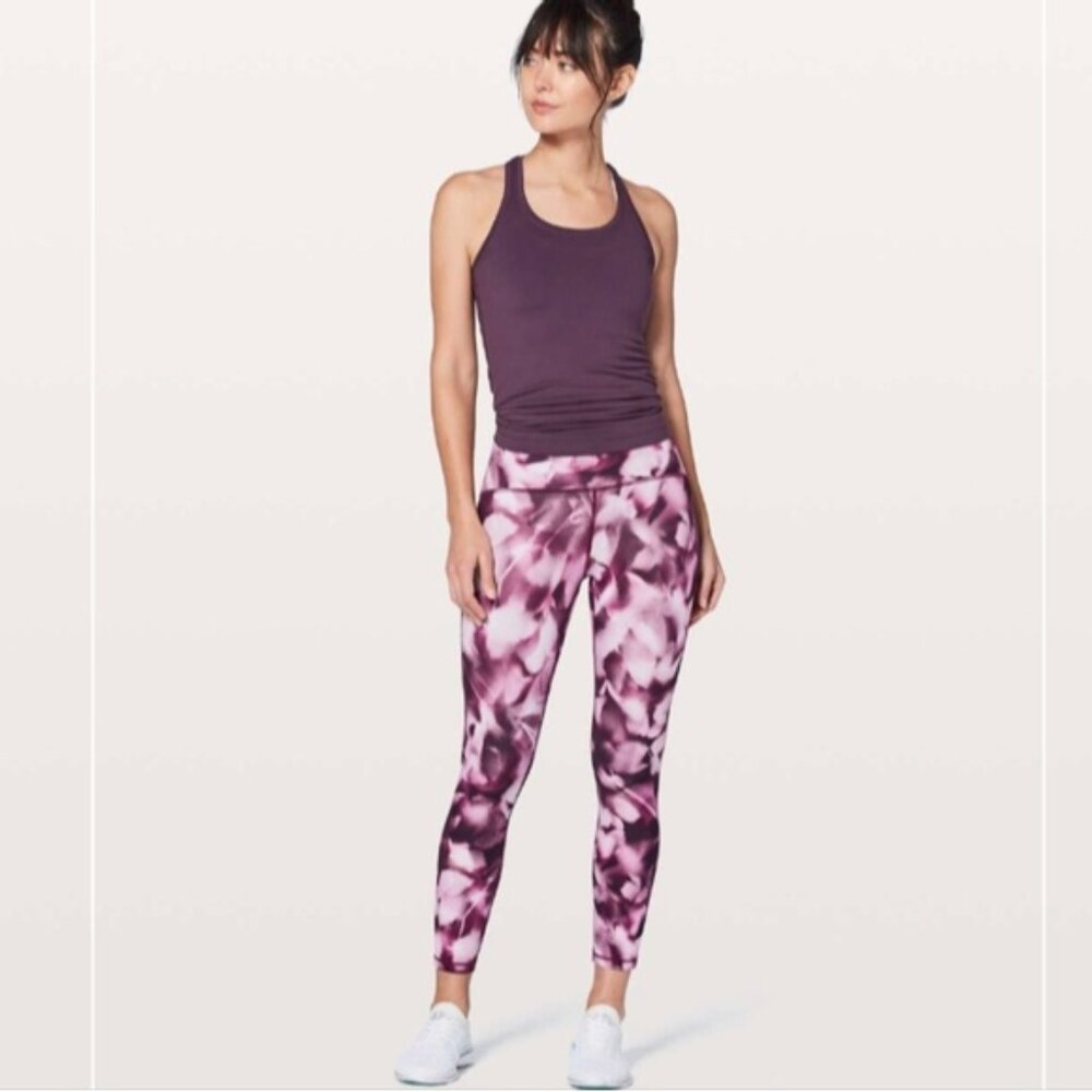 Lululemon Train Times 7/8 Pant *25" Blush Blossom Alpine White Candy Pink - Picture 3 of 9